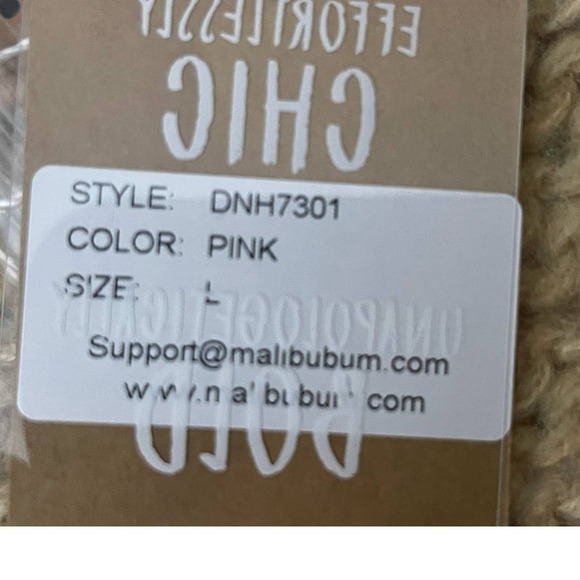 Malibu‎ Bum Womens Colorblock Cardigan Sweater Tan Pink Dolman Sleeves New - Picture 7 of 9